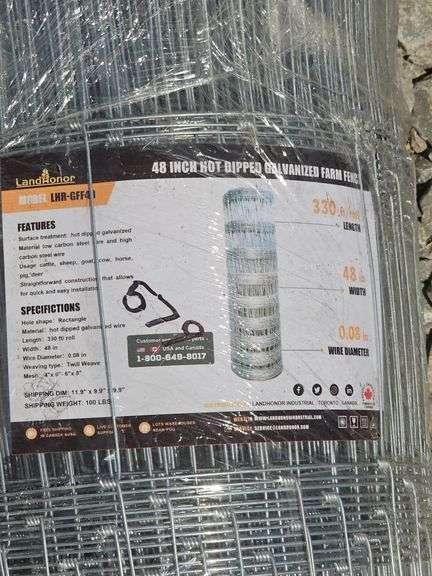LANDHONOR ROLL GALVANIZED FIELD FENCE