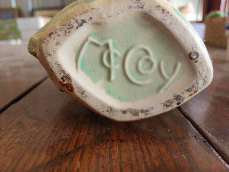 Vintage McCoy Pottery Basket Planter