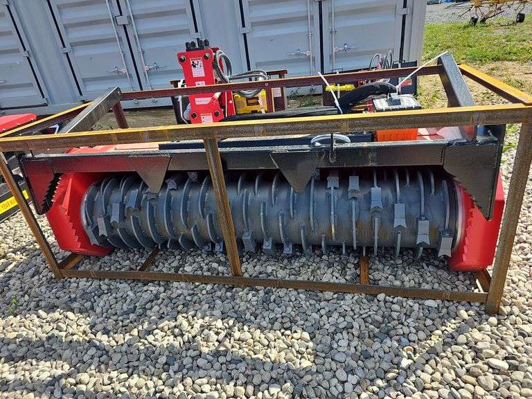 RAYTREE SKID STEER DRUM MULCHER(RED)