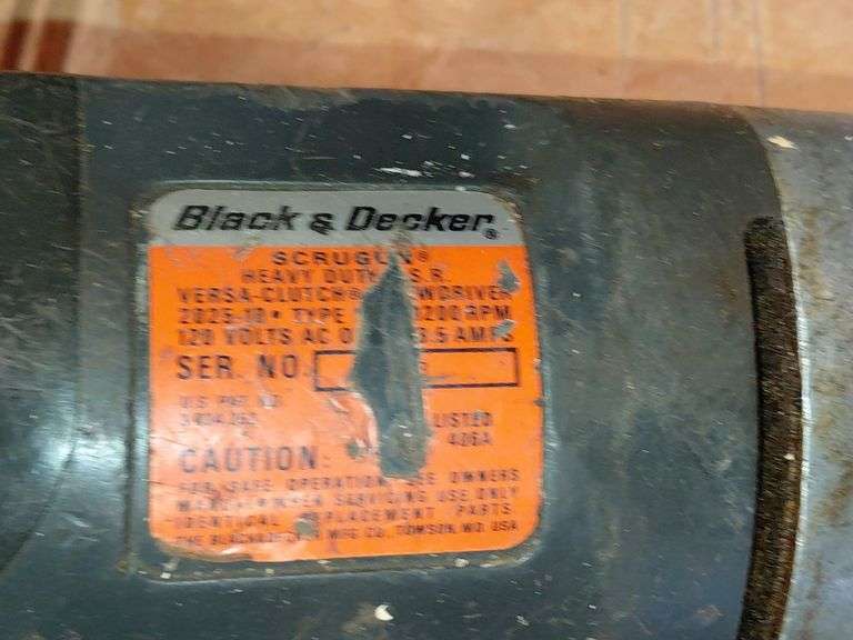 Vintage Mastercraft sabre saw and Vintage heavy duty Black and Decker corded drill