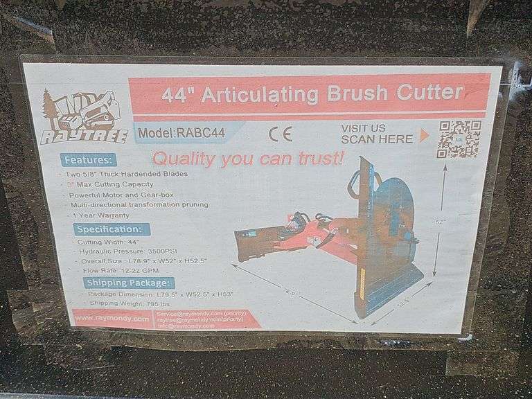 RAYTREE 44' ARTICULATING BRUSH CUTTER