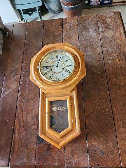 Vintage D&A Mechanical Regulator Wall Clock