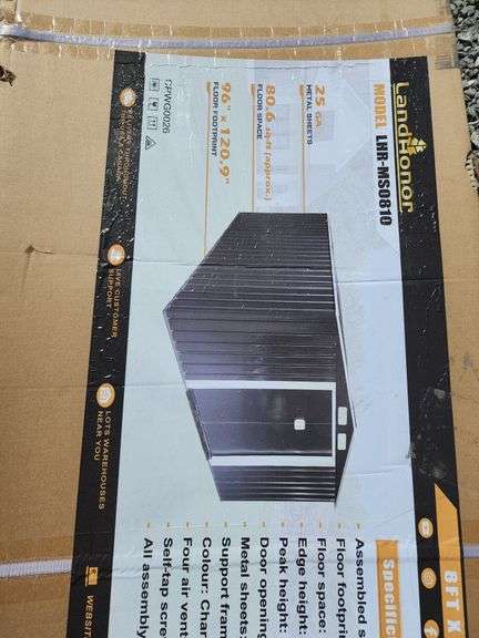 Land HONOR Galvanized Apex Roof Metal Shed