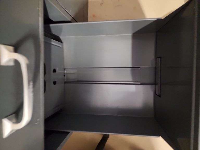 Metal filing cabinet