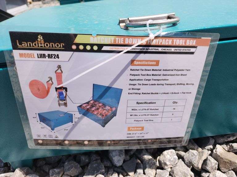 LANDHONOR RATCHET TIE DOWN & FLATPACK TOOLBOX