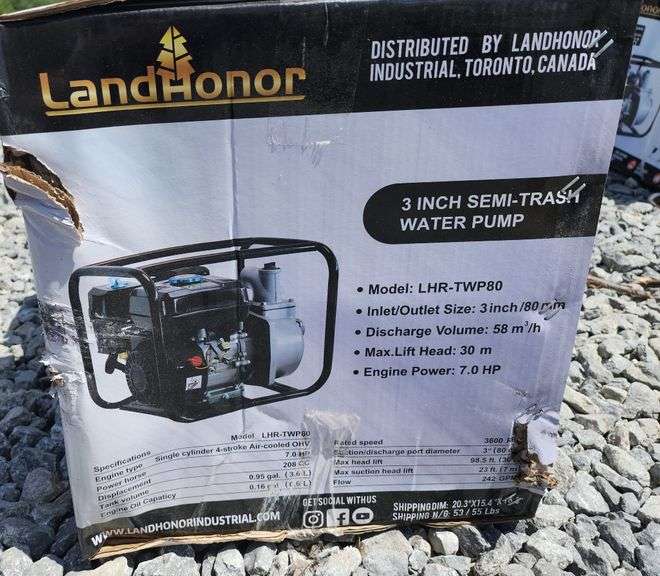 LANDHONOR GASOLINE WATER PUMP