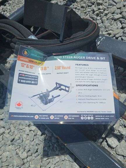WOLVERINE SKID STEER AUGER DRIVE & BIT