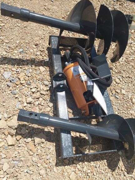 Skid steer auger drive and bit