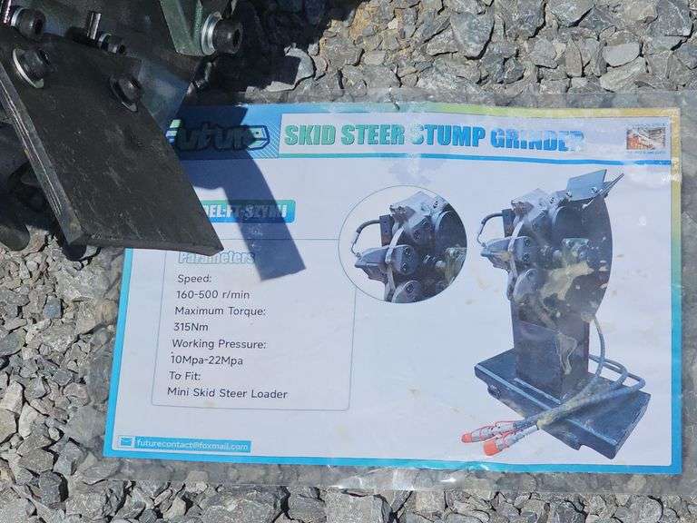 FUTURE MINI SKID STEER STUMP GRINDER