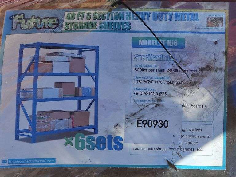FUTURE HEAVY DUTY METAL STORAGE SHELVES