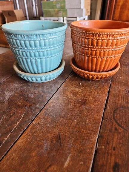Vintage McCoy Pottery Planters