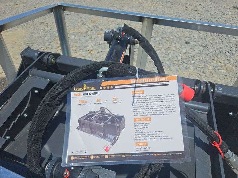 LANDHONOR MINI SKID STEER GRAPPLE BUCKET