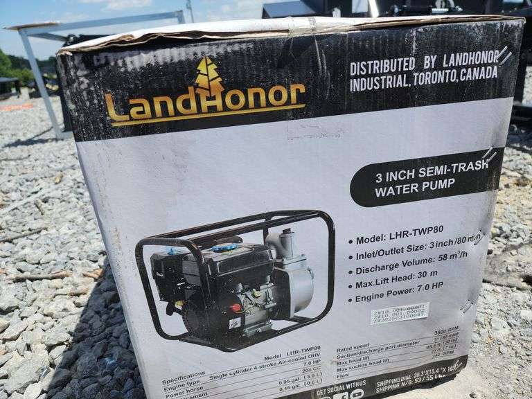 LANDHONOR GASOLINE WATER PUMP