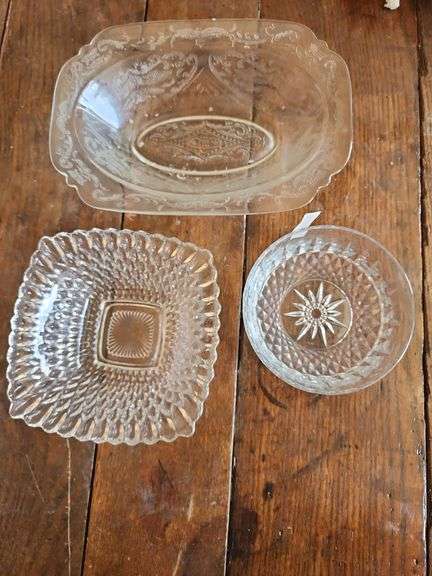 Vintage Clear Glass Bowls