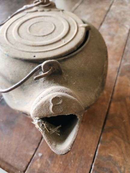 Vintage Cast Iron Kettle