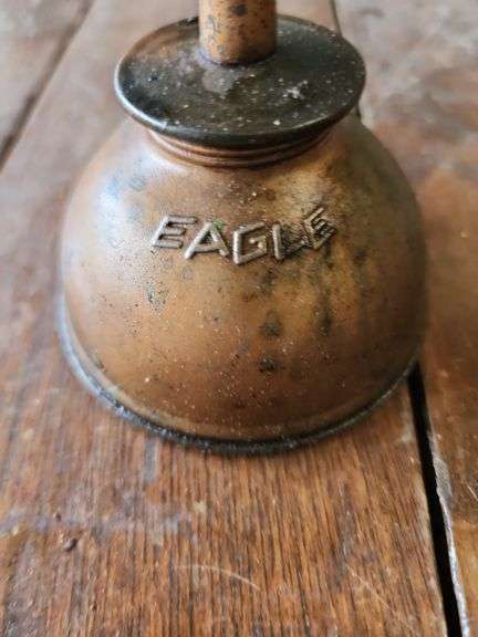 Vintage Eagle Copper Oil Can