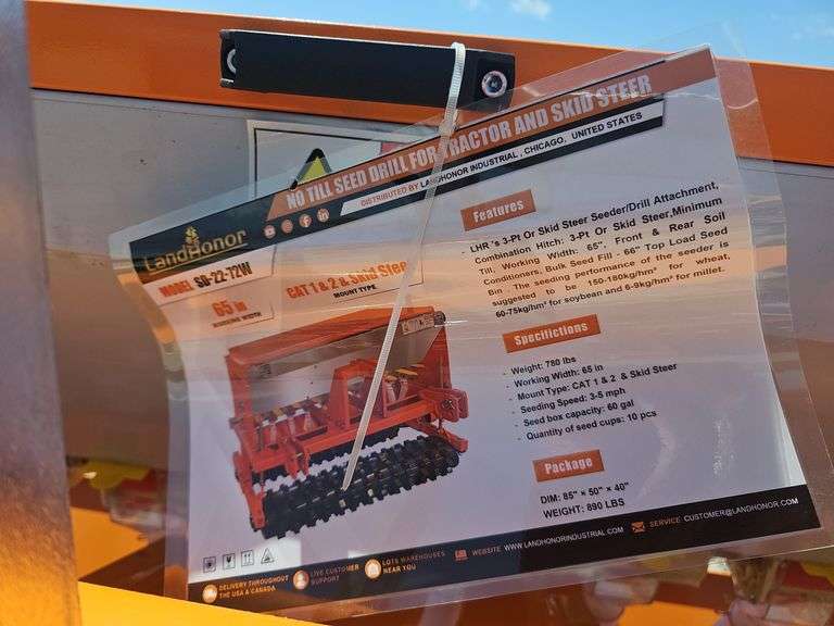 LANDHONOR NO-TILL SEED DRILL