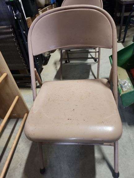 Metal folding chairs