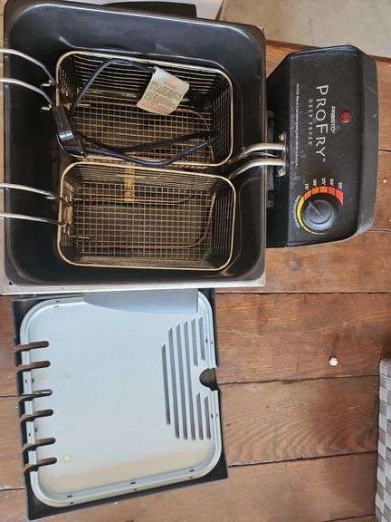 Presto Stainless Steel Dual Basket Pro Fry Deep Fryer