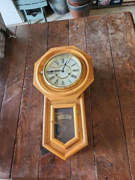Vintage D&A Mechanical Regulator Wall Clock