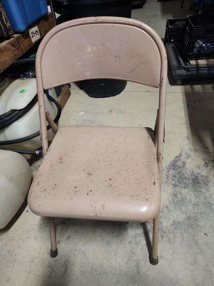 Metal folding chairs