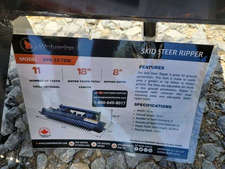WOLVERINE SKID STEER RIPPER