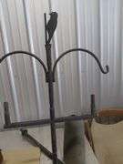 Bird Feeder stand with squirrel baffle