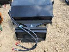 skid steer angle broom sweeper attachment