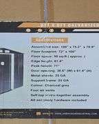 LANDHONOR GALVANIZED APEX ROOF METAL SHED