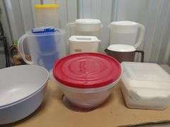 Various Plastic Pitchers & Containers