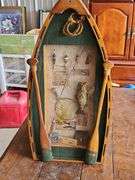 Fishing Boat Framed Wood Wall Decor