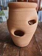 Variety of Plastic Planters, Small Ceramic Planters, Vintage-style Terracotta Strawberry Planter & T
