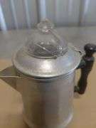 Viko aluminum percolator, likely from the 1950s
