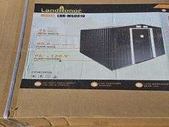 LANDHONOR GALVANIZED APEX ROOF METAL SHED