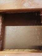 END TABLE WITH WICKER DRAWERS