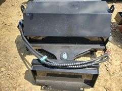 skid steer angle broom sweeper attachment