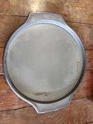 Wilton pizza pan and crystal cake platter