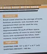LANDHONOR GALVANIZED APEX ROOF METAL SHED