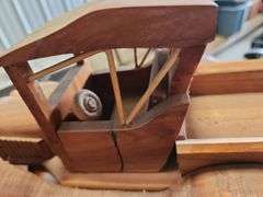 Wooden toy truck replica