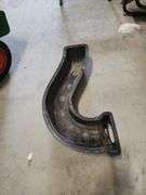 L-shaped HVAC air duct component
