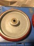 Service Caster heavy-duty red polyurethane on aluminum wheels with roller bearings