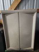 Sterilite plastic storage cabinet