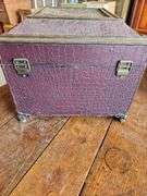 Vintage Ornate Rattan Small Trunk/Box