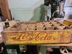 Vintage wooden coca-cola crates