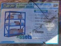 FUTURE HEAVY DUTY METAL STORAGE SHELVES