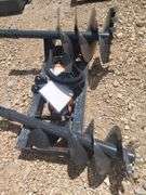 Skid steer auger drive and bit