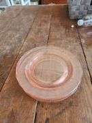 Vintage Pink Depression Glass Dessert Plates