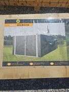 11"x19' METAL GARAGE SHED W/ DOUBLE FRONT DOORS