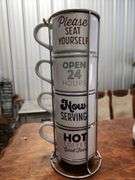 Coffee carafe and coffee mug set