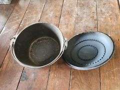 Vintage Cast Iron Dutch Oven with Lid